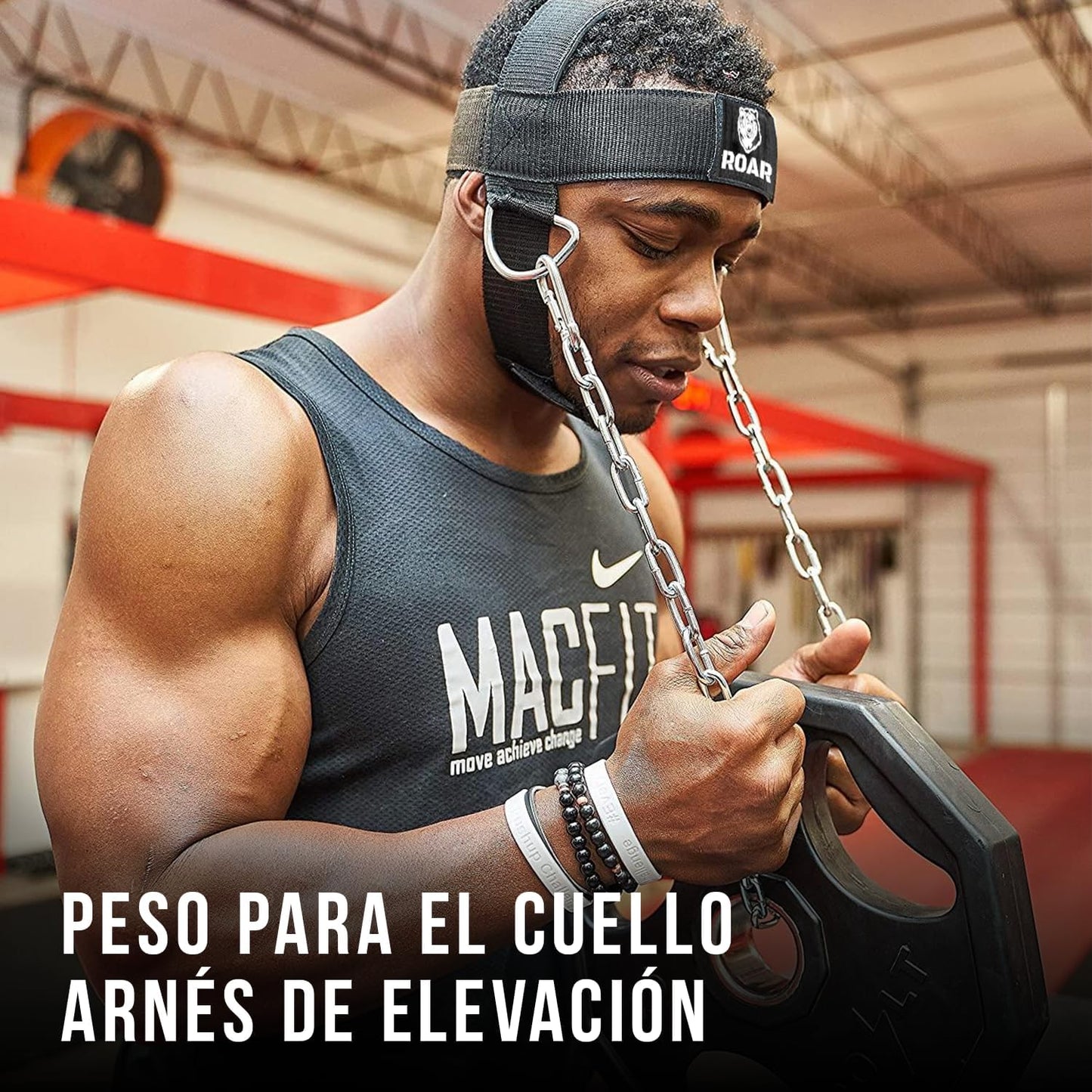 Arnés de Cuello Profesional para Boxeo, MMA y Gym ROAR