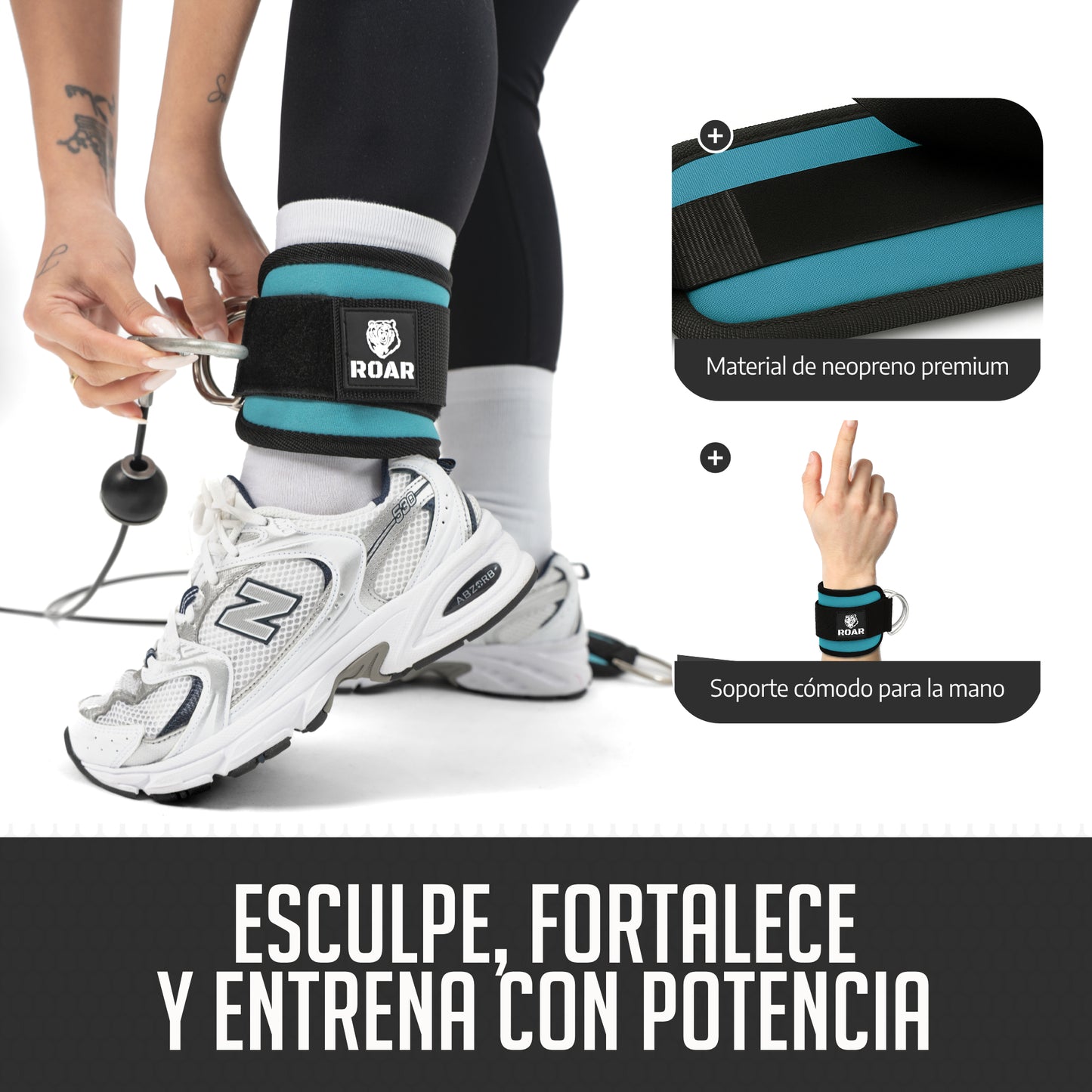 Tobilleras Poleas Gym (2 Piezas)