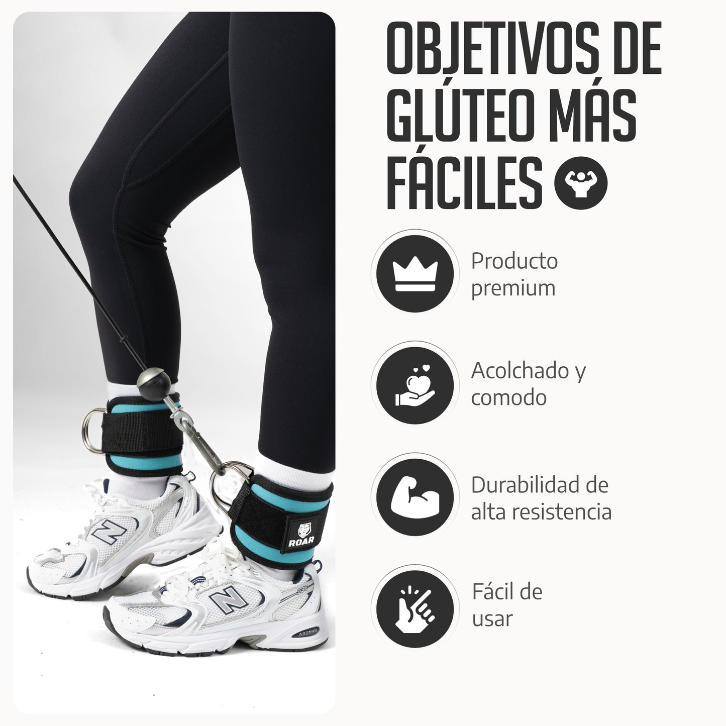 Tobilleras Poleas Gym (2 Piezas)