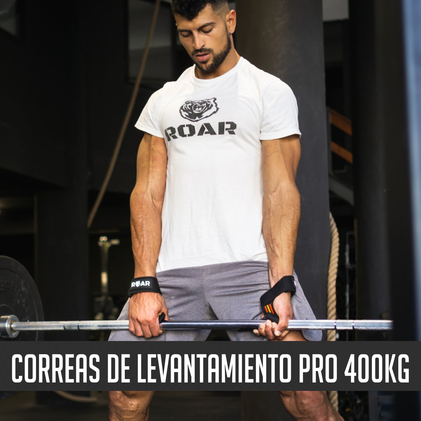 Straps Profesionales Gym Antideslizantes ROAR