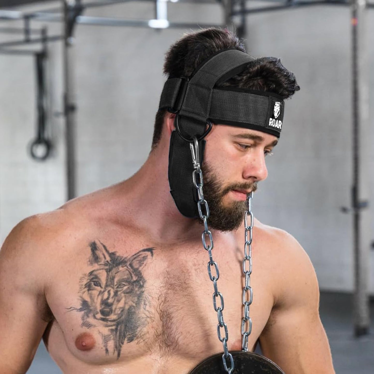 Arnés de Cuello Profesional para Boxeo, MMA y Gym ROAR