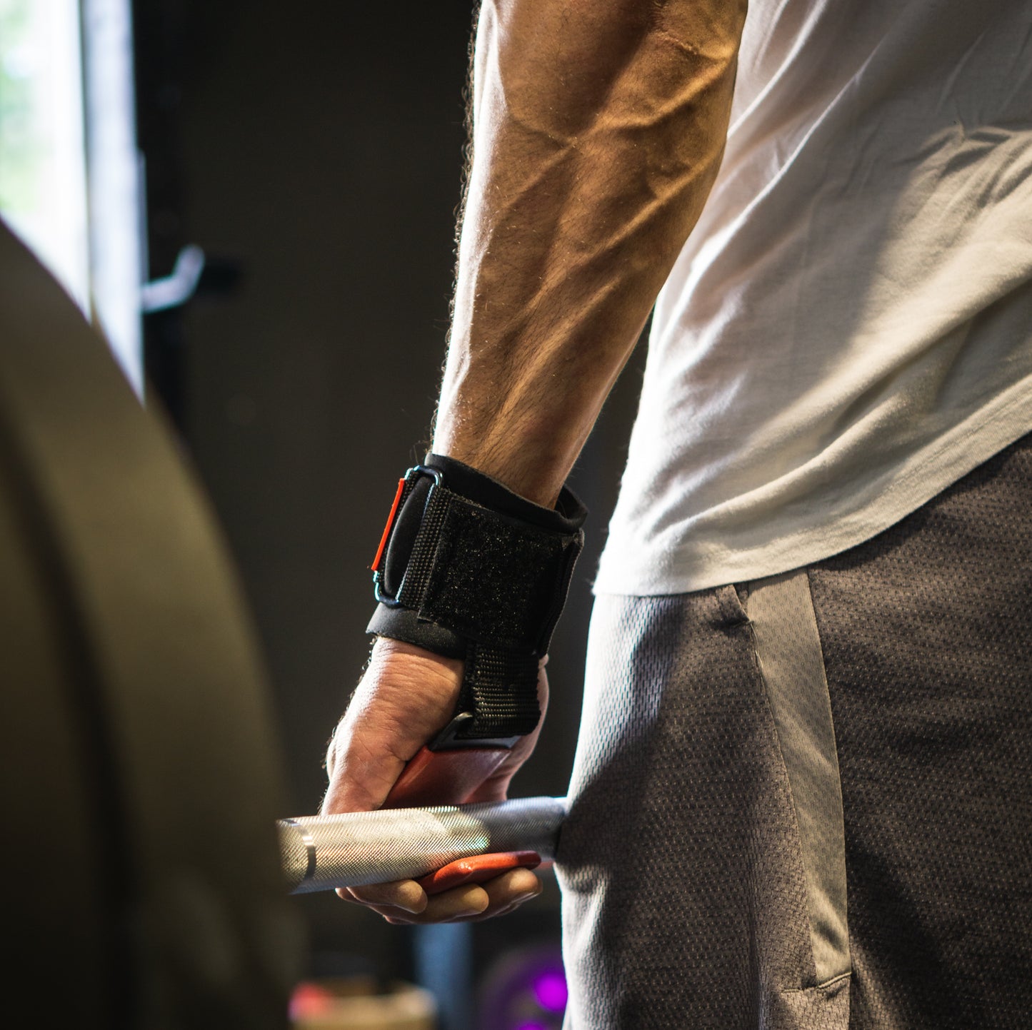 Ganchos de Levantamiento Gym Lifting Hooks Antideslizantes ROAR