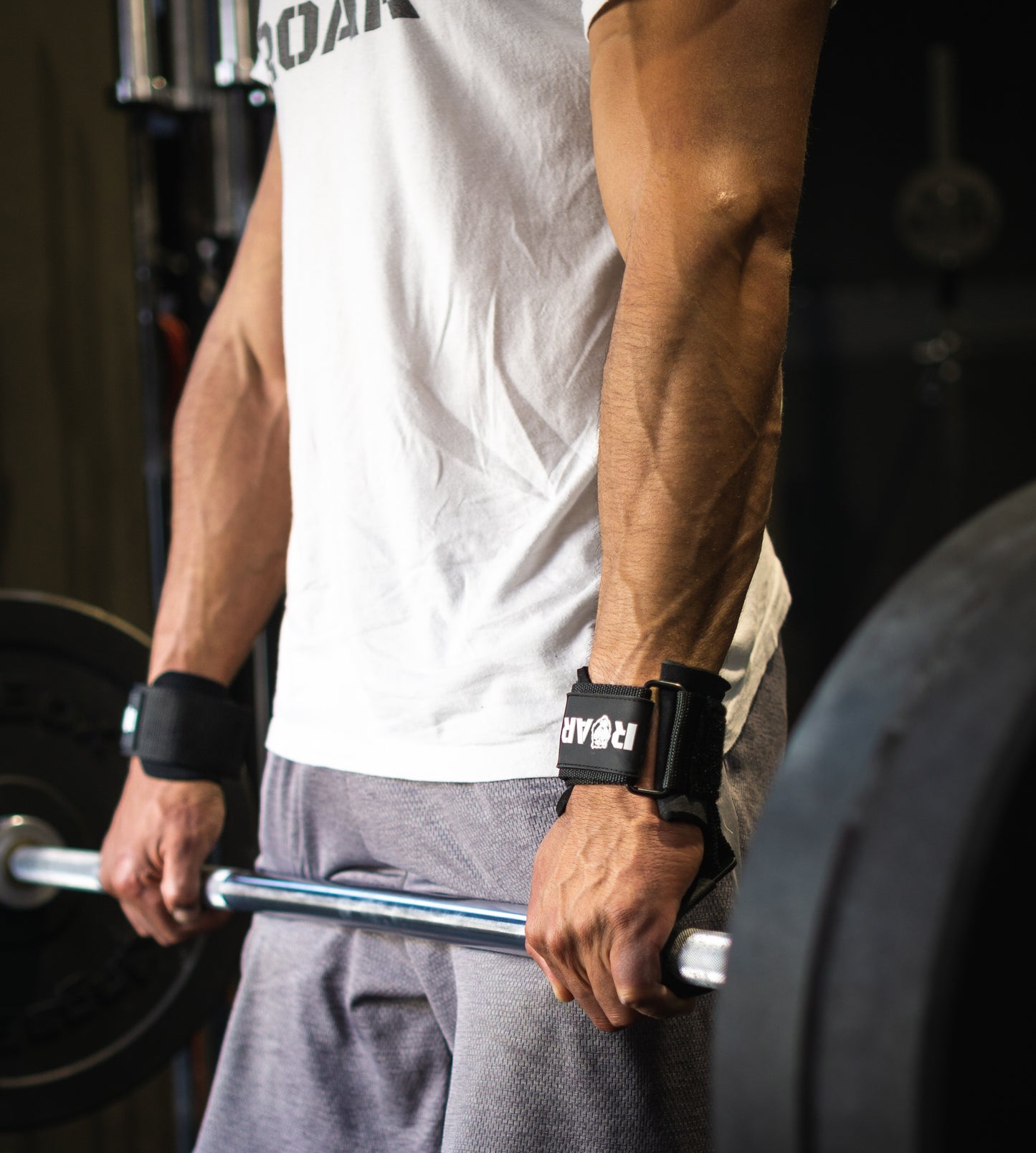 Ganchos de Levantamiento Gym Lifting Hooks Antideslizantes ROAR